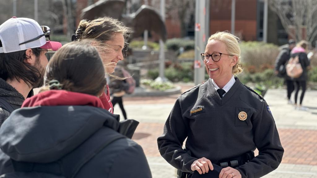 Dr Griffin on Campus